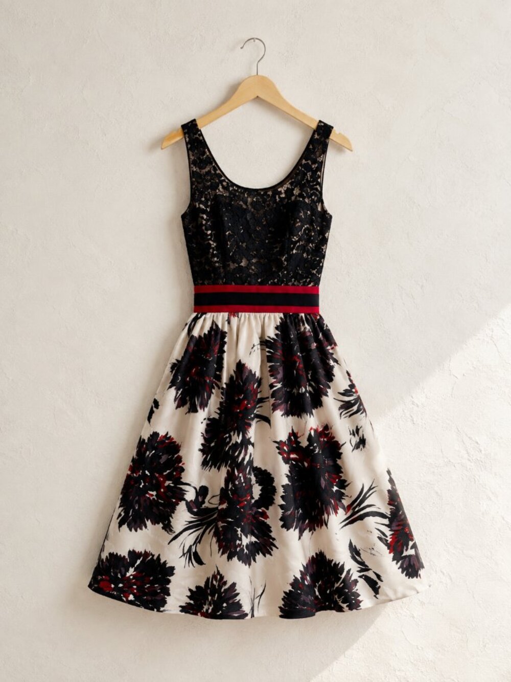 Peter Som x Made in Kind Lace Floral Fit Flare Dress Size 0